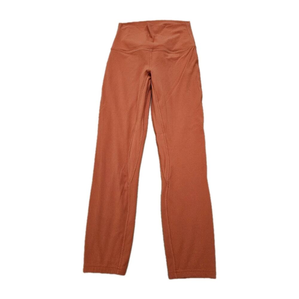Lululemon Align High Rise Solell Women's Yoga Pants Size 4 Orange